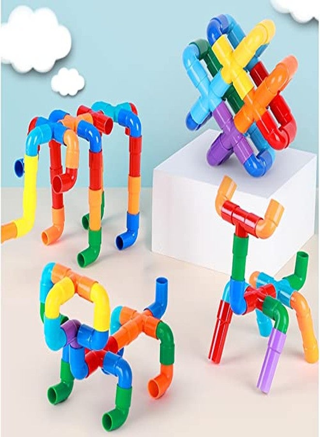 PULSBERY Non-Toxic Pipe Shape Building Block Set for Kids 2 3 4 5 6 7 8 9 Year Kids Boys & Girls (Pipe Puzzle Block Toy) - Image 5